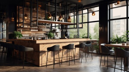 Fototapeta na wymiar Interior design for restaurants and bar