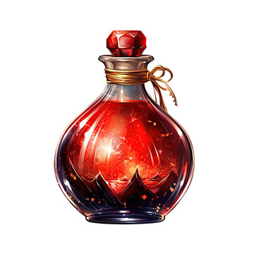 Magic Potion Watercolor Clipart