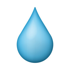 3D Realistic Drop Water. Vector illustration.