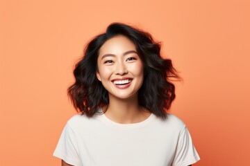 Young Asian woman smile happy face portrait