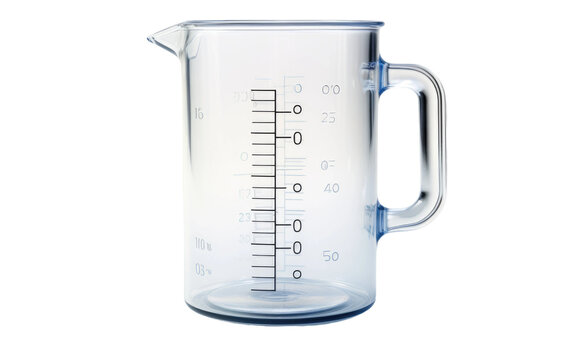 Plastic Measuring Cup a Kitchen Tool To Ensures Precise Measurements Isolated on a Transparent Background PNG.