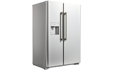Refrigerator an Essential Appliance for Cooling and Food Storage Isolated on a Transparent Background PNG.