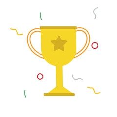 gold trophy cup and trophy