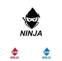 ninja logo minimalis modern
