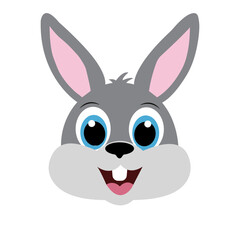 Simple Bunny face vector