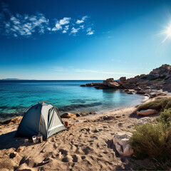 Sardinia, Camping, sea