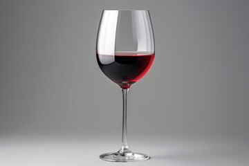 Red Wine Glass, isolated.