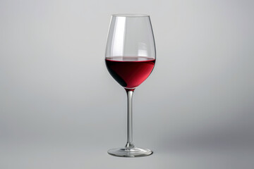 Red Wine Glass, isolated.