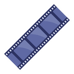 Fototapeta premium Grunge film strip. Old retro cinema movie strip. Video recording. Vector illustration.