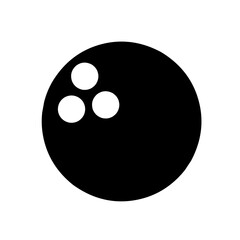 bowling ball vector with flat design
