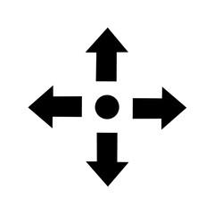 move icon. icon access point move arrow direction