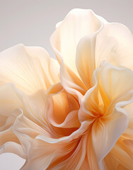 Ethereal Beauty: A White and Orange Petal Dance in the Wind,orange flower isolated on white