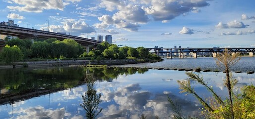 Obraz premium Korean scenery - cloudy waters