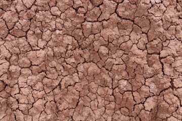 Tatacoa desert, Villavieja, Colombia. 14-09-2023. Close up of broken dry soil in this desert.