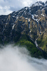 Mountain landscape of North Ossetia 