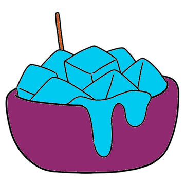 The illustration of an Ice