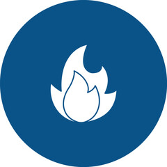 Fire flame Vector Icon easily modified

