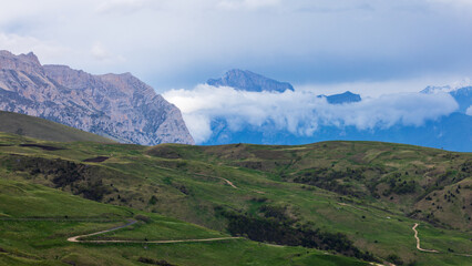 Mountain landscape of North Ossetia 