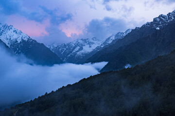 Mountain landscape of North Ossetia 