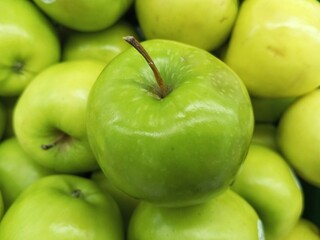 green apples background