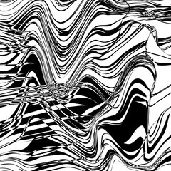 Distorted abstract texture with wavy flows