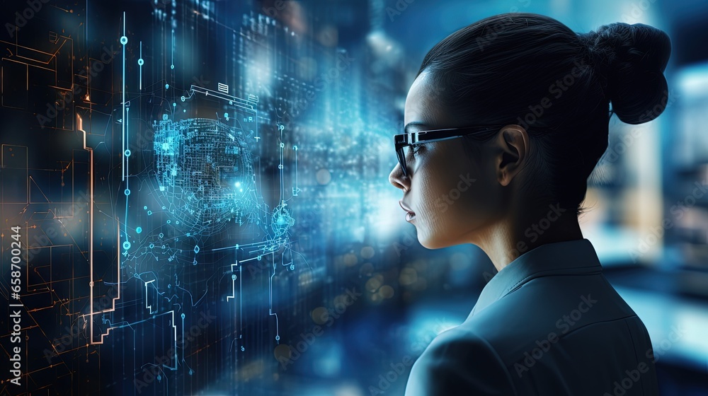 Aufkleber ai is advanced technology for human communication and cyber connectivity it has future potential for