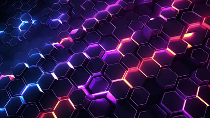 abstract background with hexagons