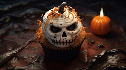 Costumed cupcake