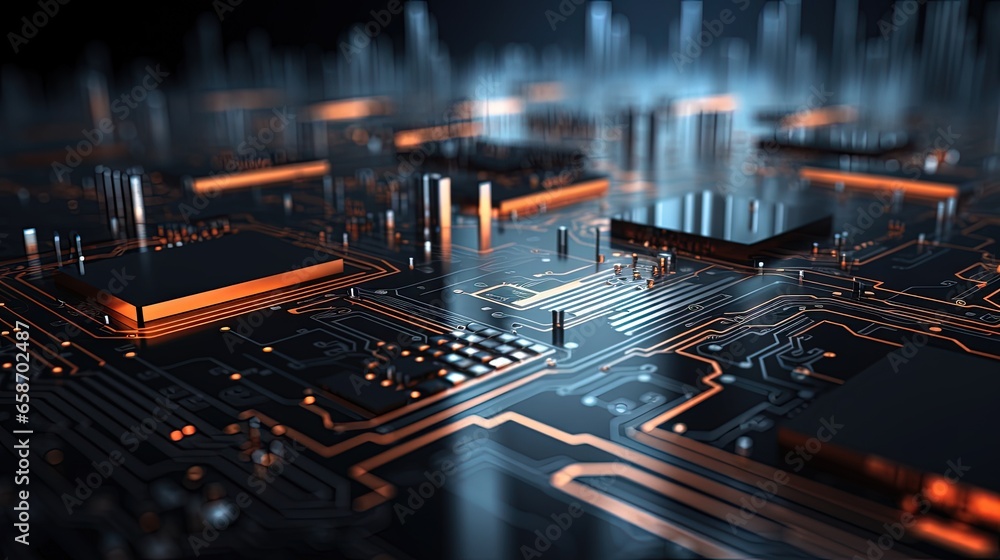 Aufkleber high tech digital knowledge or experience in technology