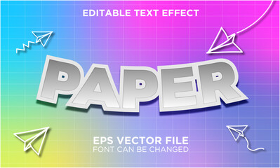 Vector Paper text effect