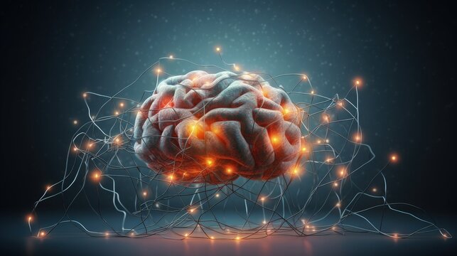 Brain training as a symbol of treatment to heal the mind recover memory and represent education
