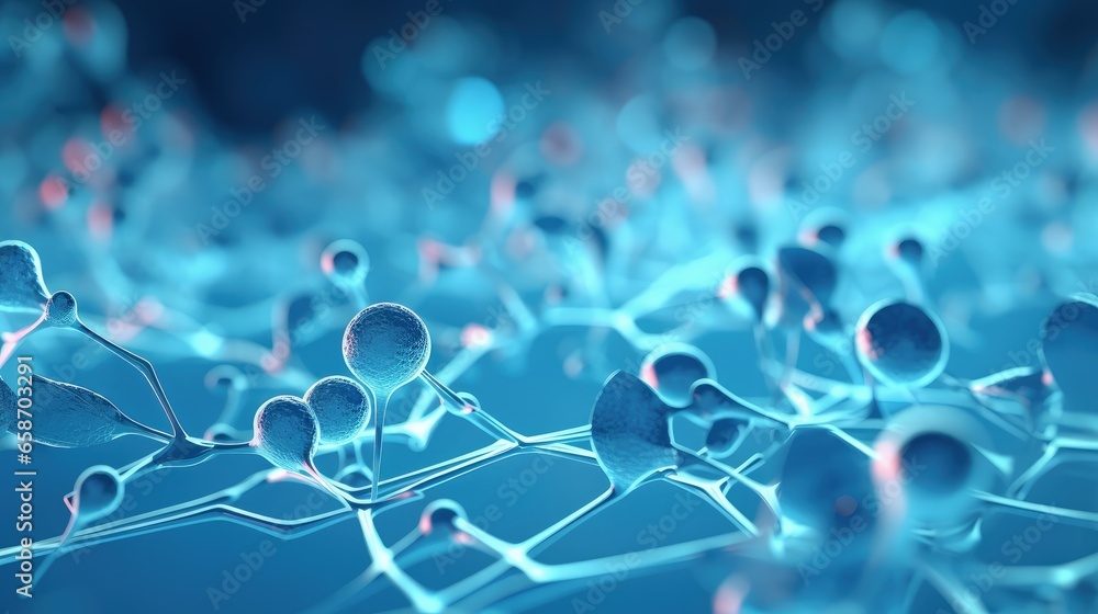 Aufkleber cutting edge medical wallpaper nano molecule graphic advanced lab study science and high tech cell c