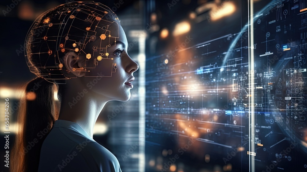 Aufkleber ai is advanced technology for human communication and cyber connectivity it has future potential for