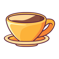 coffee cup in a plate