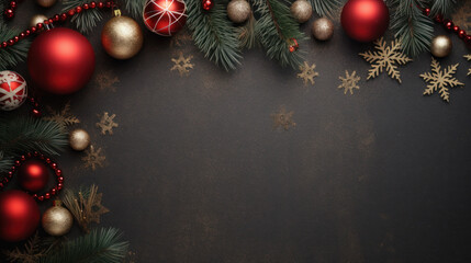 Fototapeta na wymiar Merry Christmas background or happy New Year background.