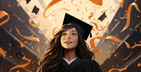 portrait of a young graduate