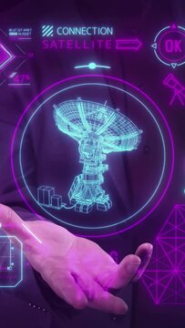 Satellites and space intelligence in infographics in the palm of your hand.