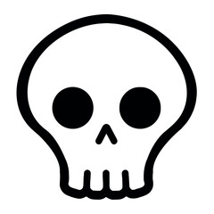 halloween icon creepy skull