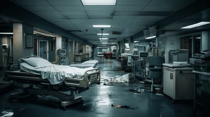 Echoes of Care, An Empty Hospital Left in Chaos