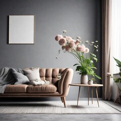 design scene with flowers