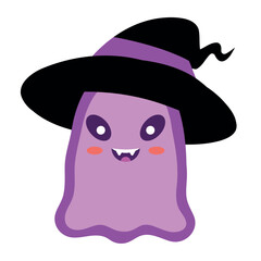 halloween cute ghost cartoon