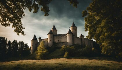 Medieval castle dark