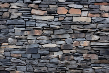 Fototapeta premium Background of stone wall texture, Stone wall pattern for design and decoration.