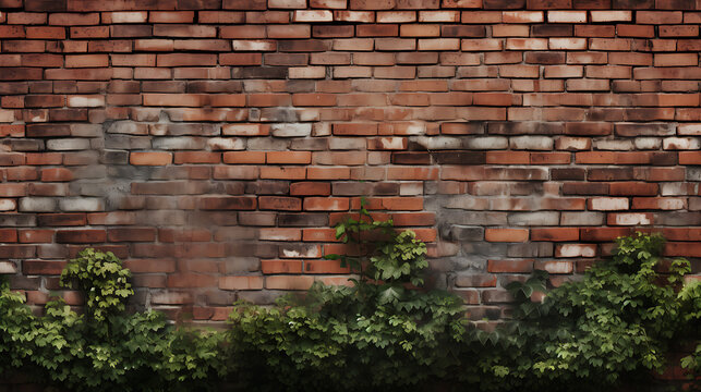 a textured journey that begins with a close-up of weathered, red clay bricks, showcasing their rough, worn surface and subtle color variations. © JoypurerEdit