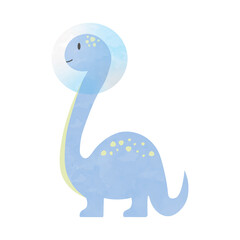 Dinossauro Astronauta - Braquiossauro Azul