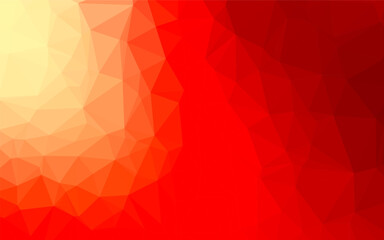 Light Red vector blurry triangle pattern. Geometric illustration in Origami style with gradient. Polygonal design for your web site.