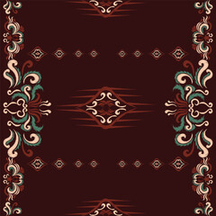 Tribal vector seamless pattern. Local people's ornaments,Southwestern ethnic decoration style. Boho geometric ornament. Seamless vector pattern. Mexican blankets, rugs. Illustration of a woven carpet.