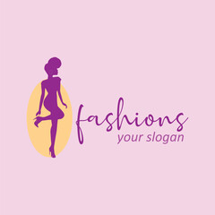 fashion boutique clothing store logo design vector