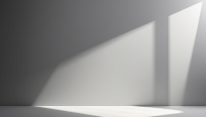 Light Gray Background with Light and Shadow Play