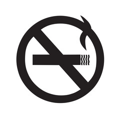 Sign no smoking icon. Simple illustration of sign no smoking icon for web